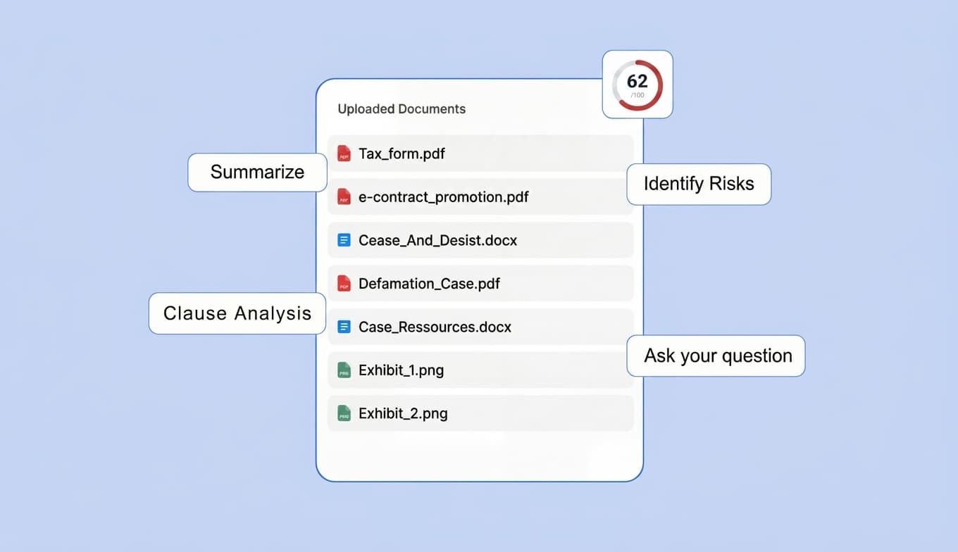 Chat with the contract and get answers with citations